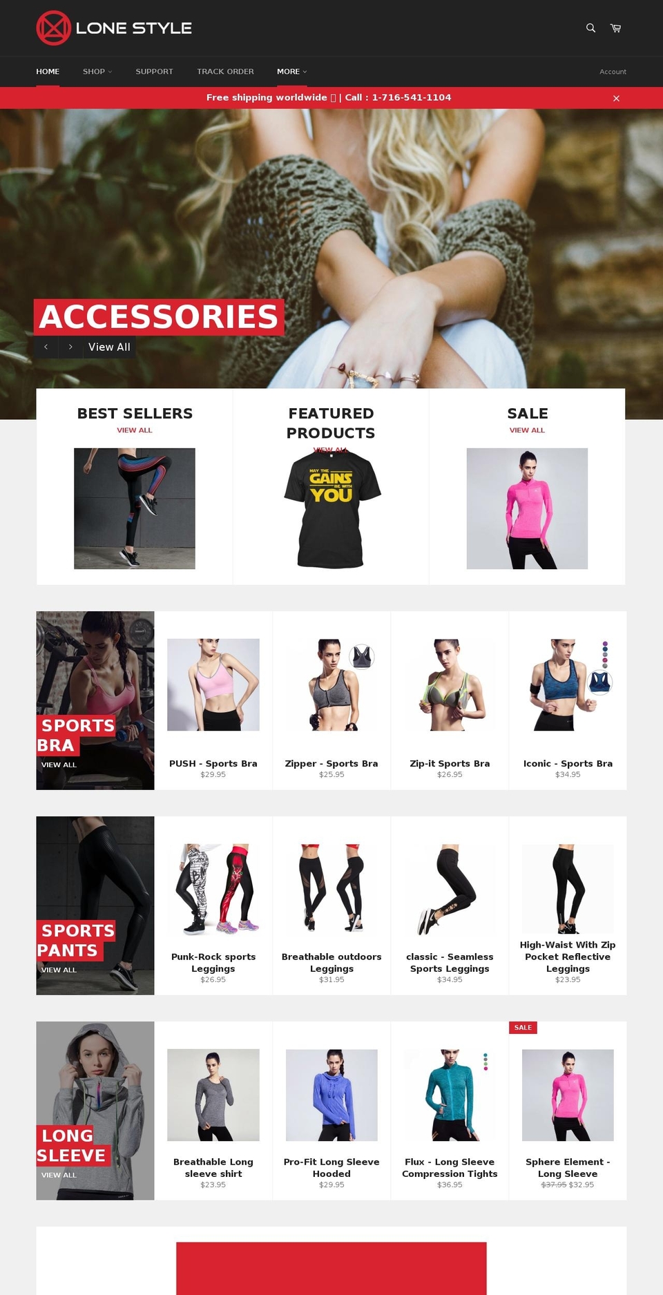 lonestyle.com shopify website screenshot