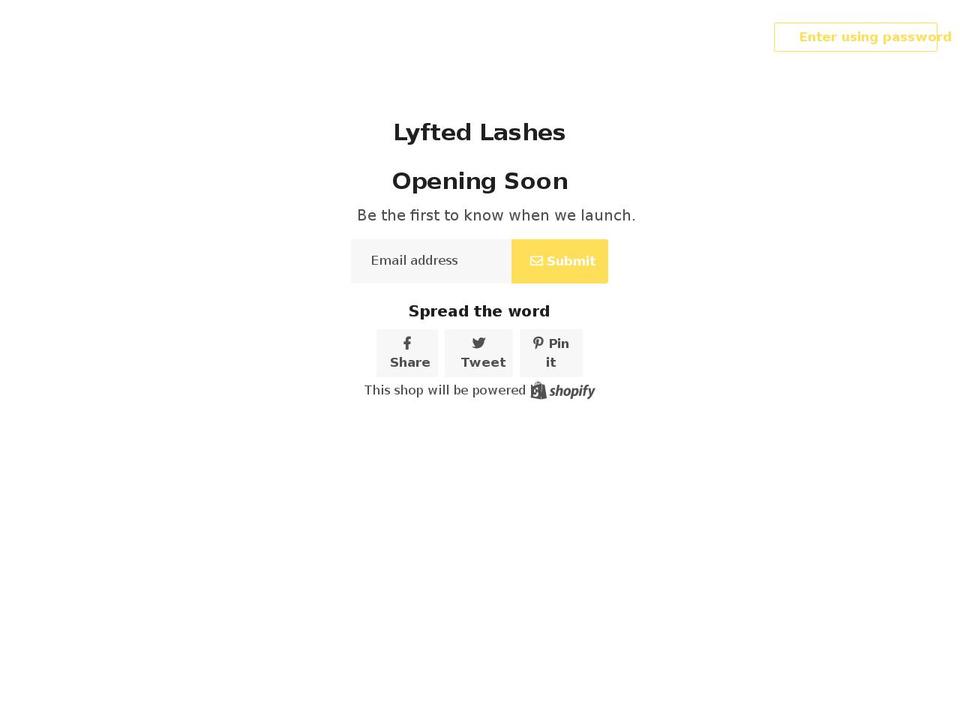 long-lash-lift.myshopify.com shopify website screenshot
