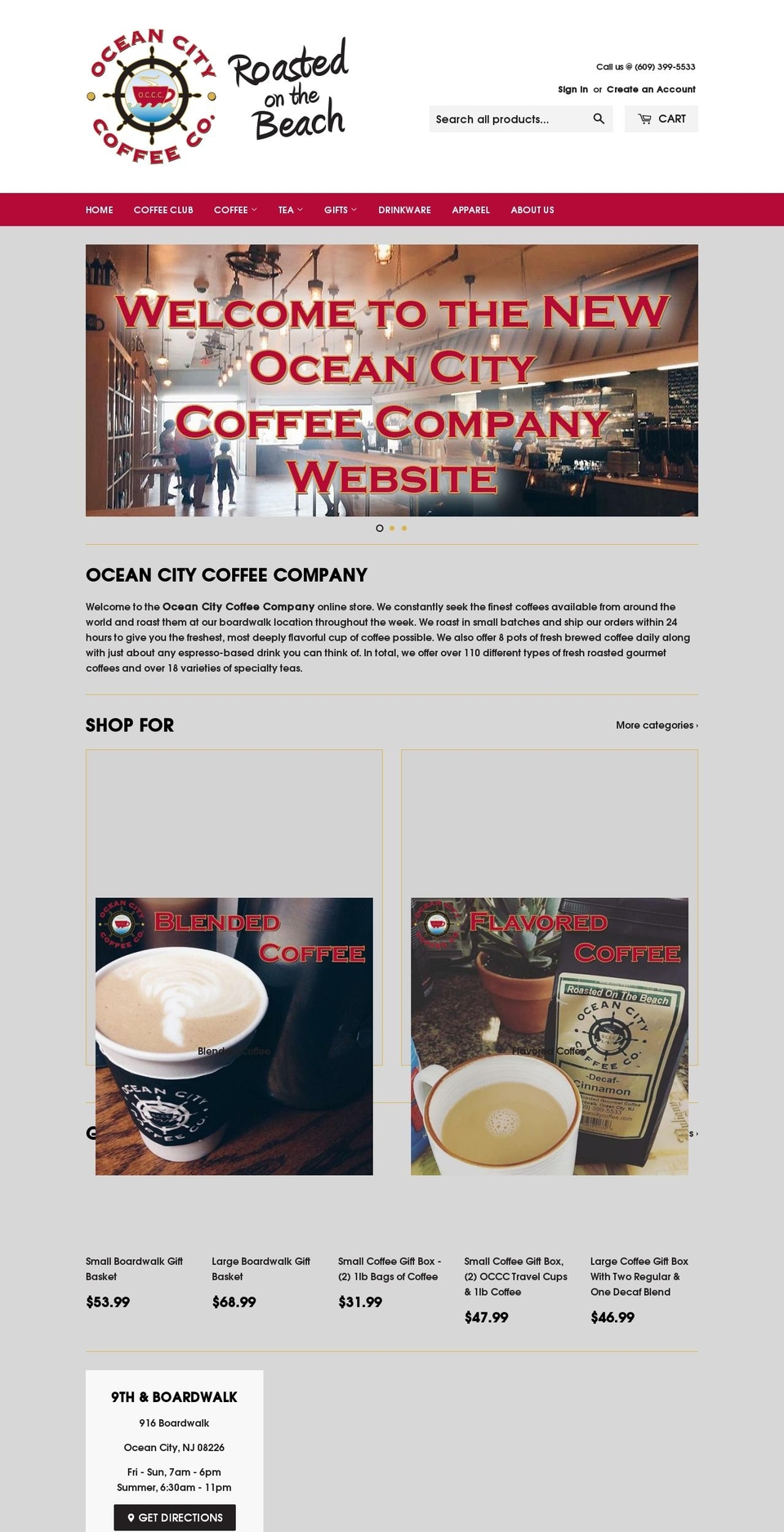 Drop Shopify theme site example longbeachcoffeecompany.com