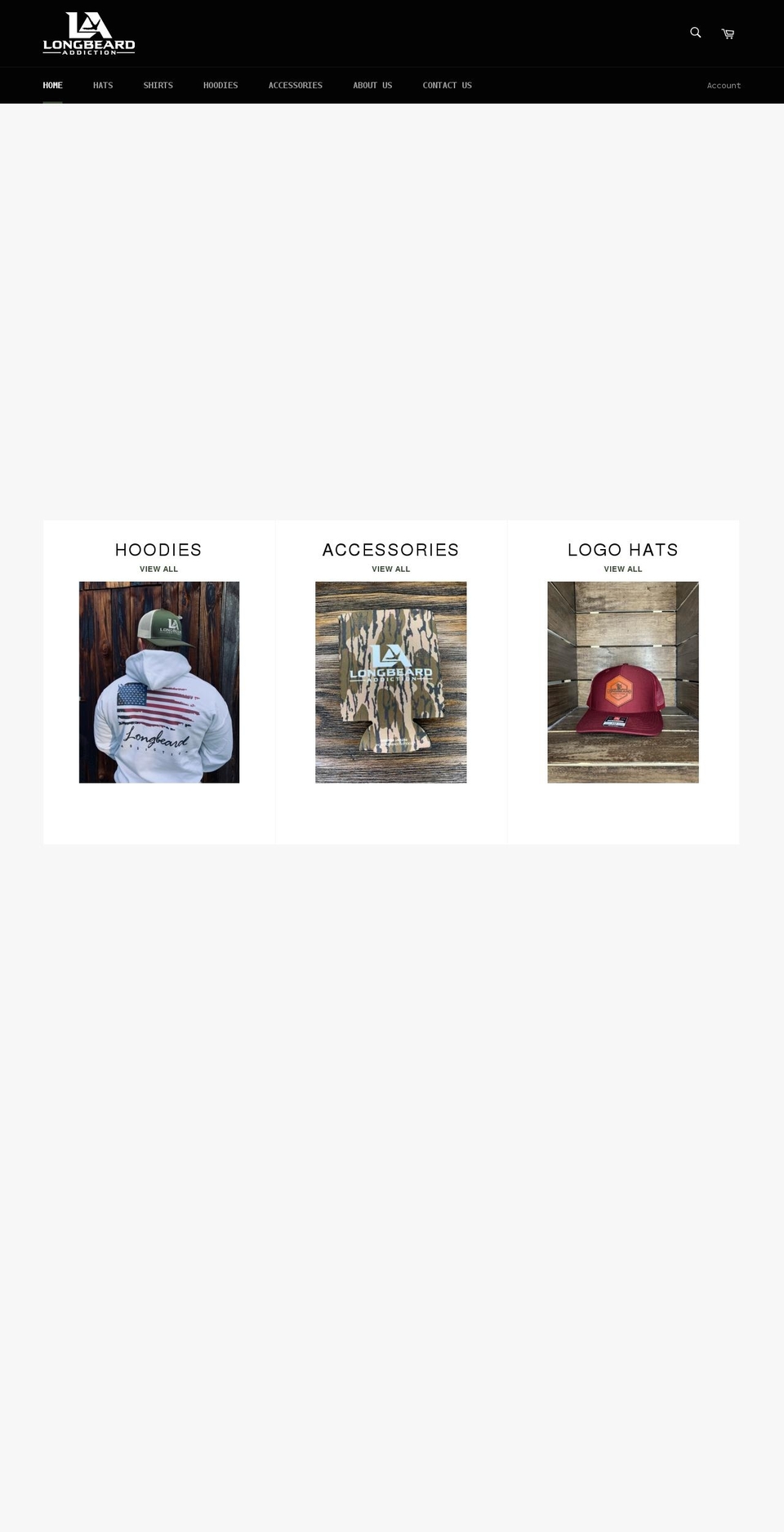 longbeardaddiction.com shopify website screenshot