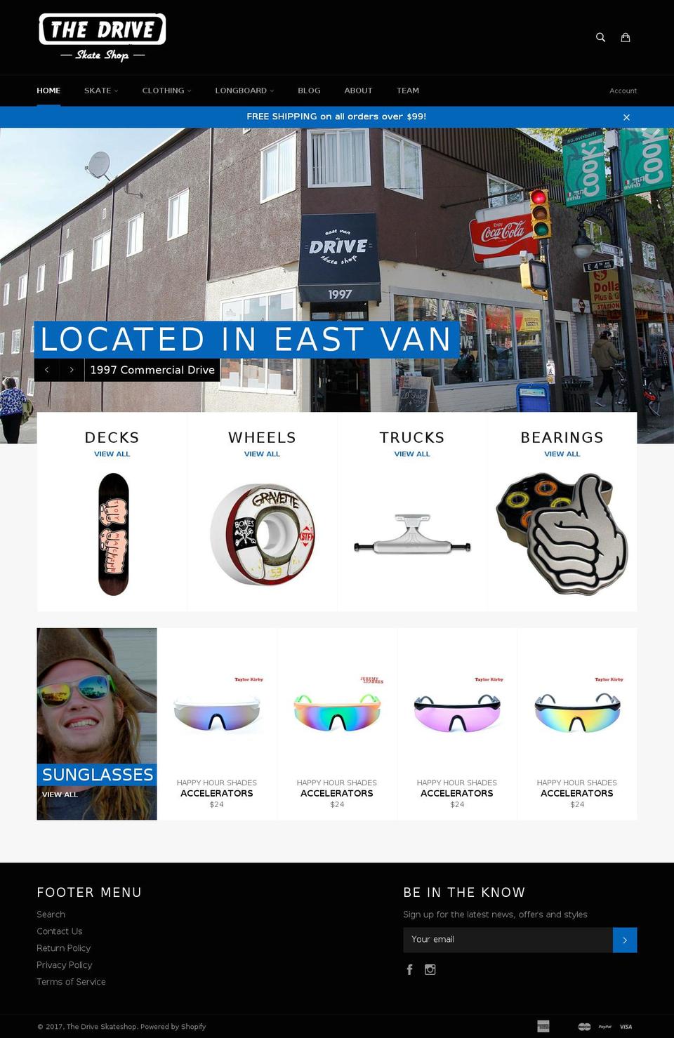 longboarder.biz shopify website screenshot