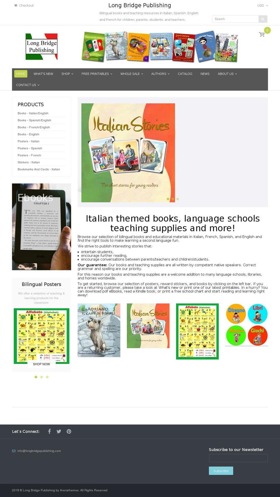longbridgepublishing.com shopify website screenshot