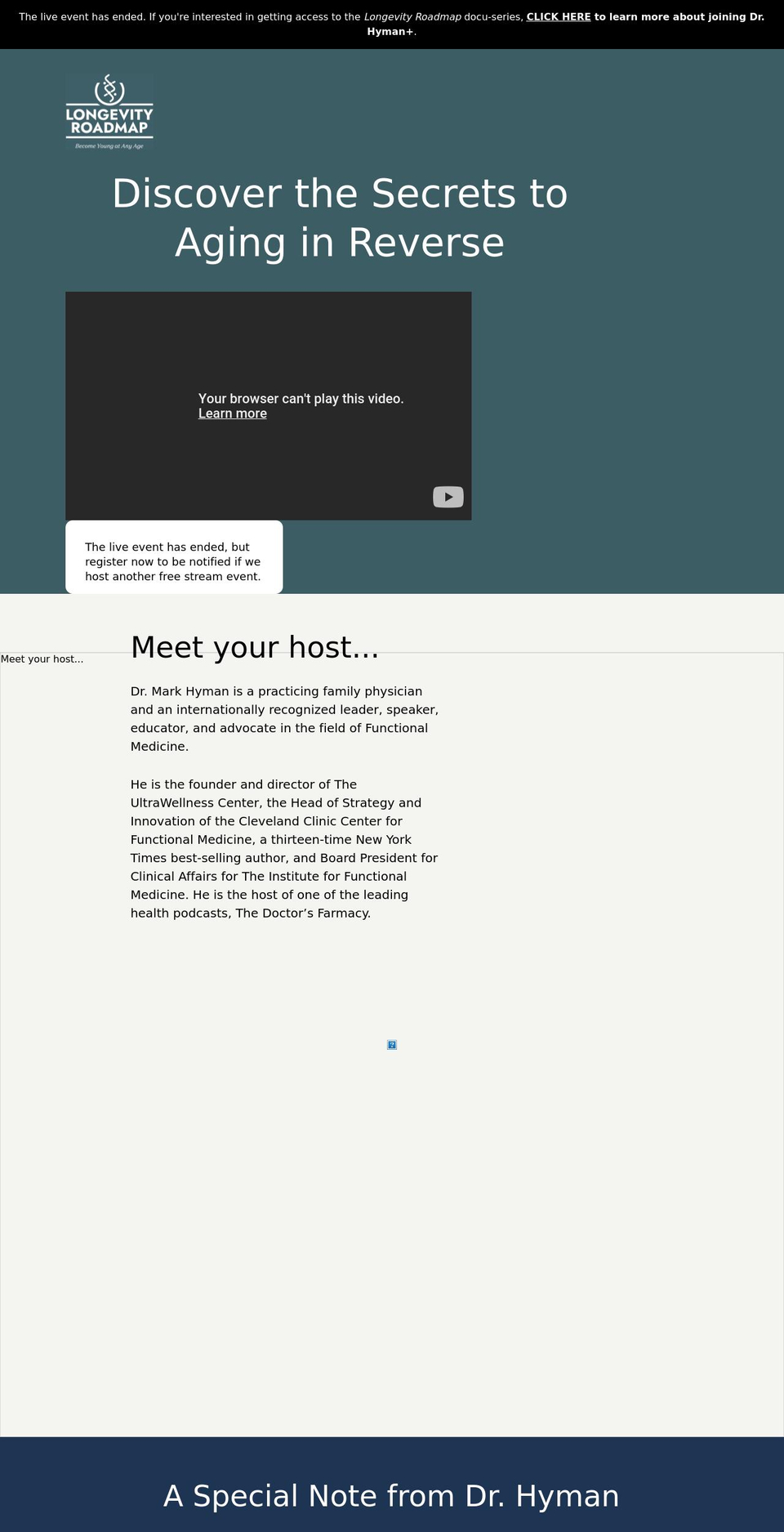 longevityfilm.com shopify website screenshot
