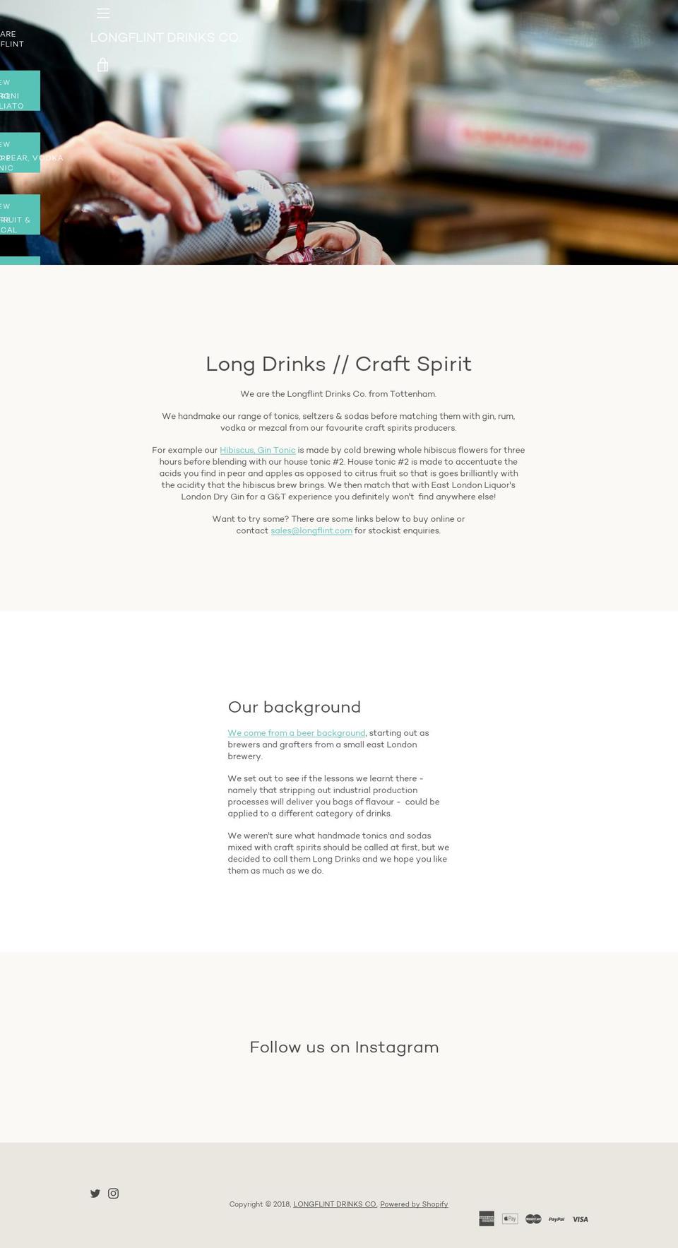 longflint.com shopify website screenshot