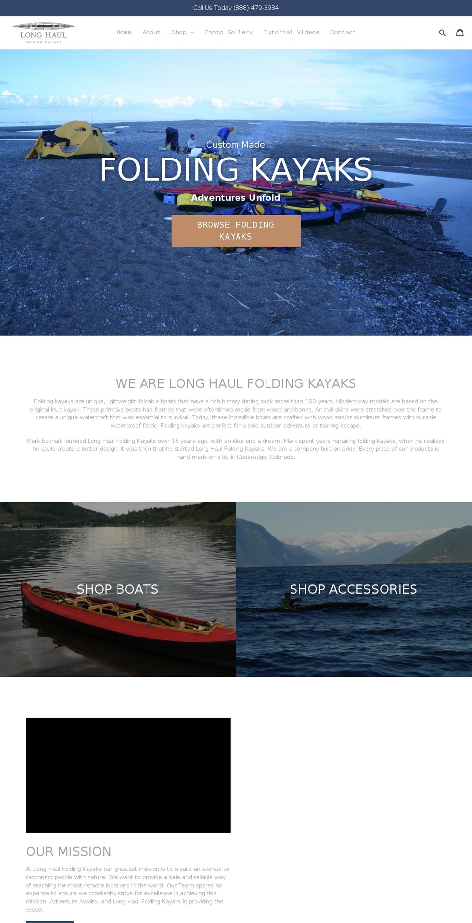 v1-5madwiresectionstheme Shopify theme site example longhaulfoldingkayaks.com