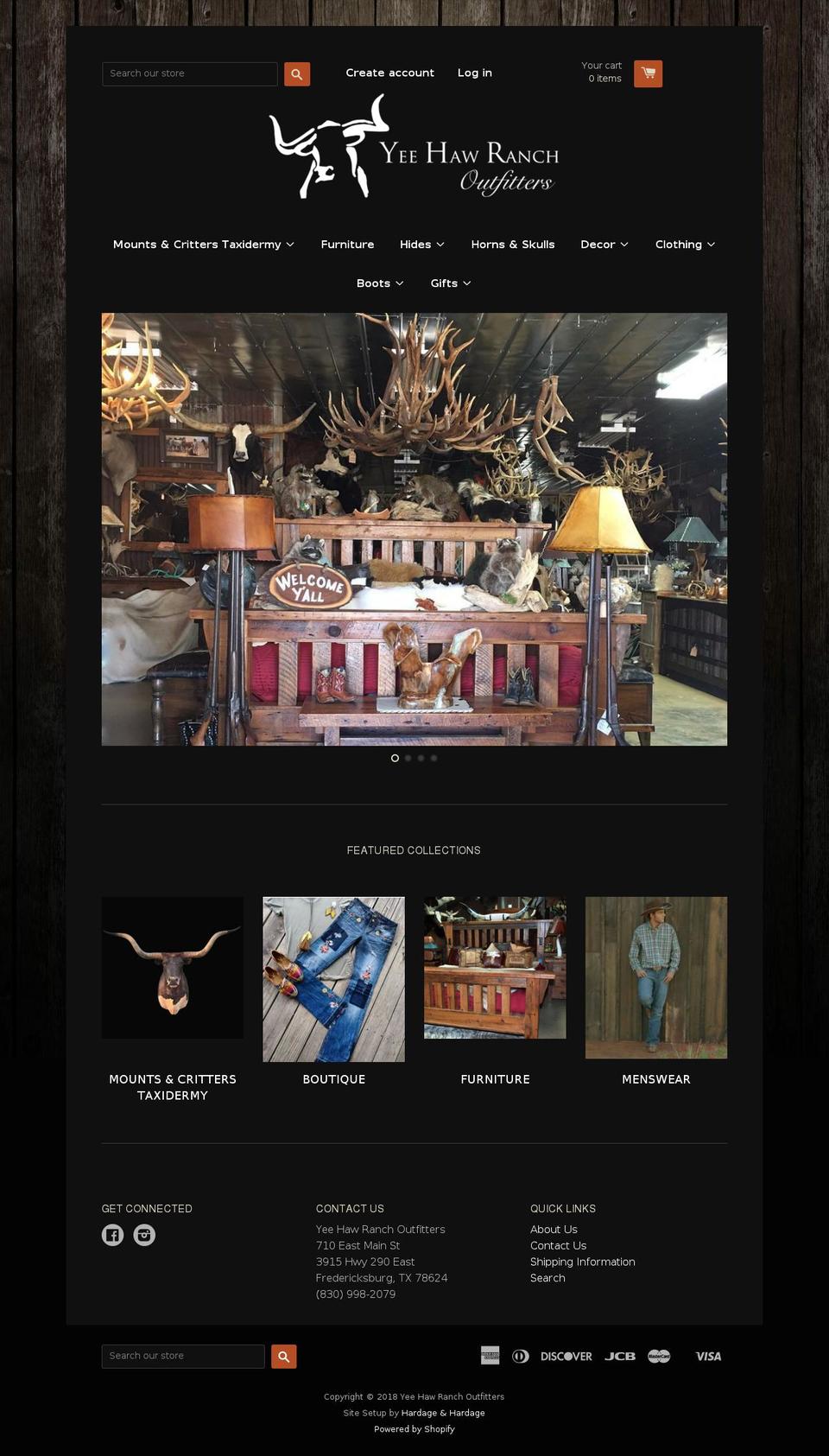 longhornmountsforsale.com — Shopify storefront screenshot