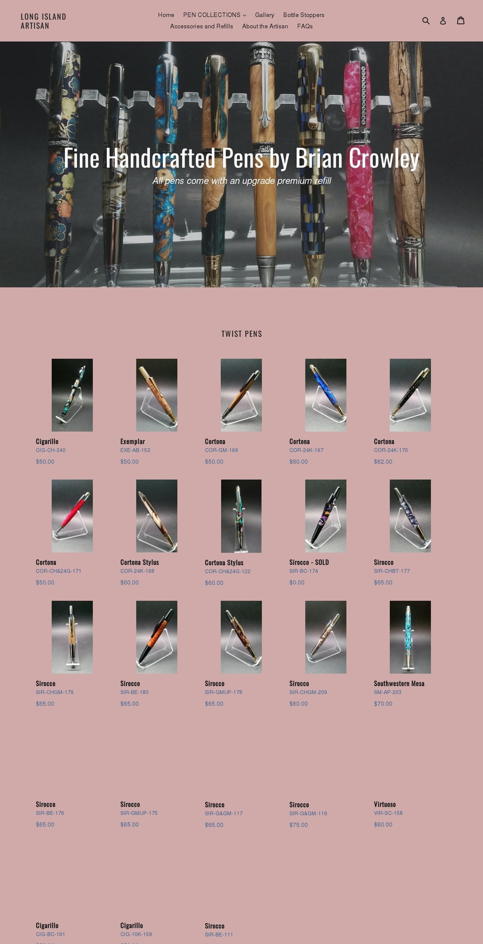 longislandartisan.com — Shopify storefront screenshot