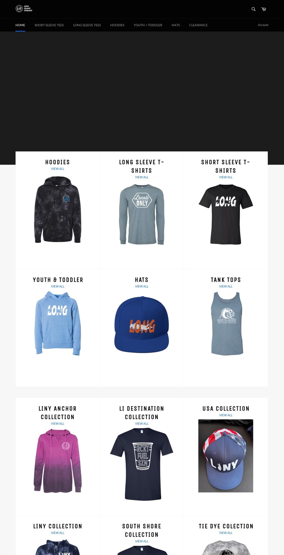 longislandthreads.com — Shopify storefront screenshot