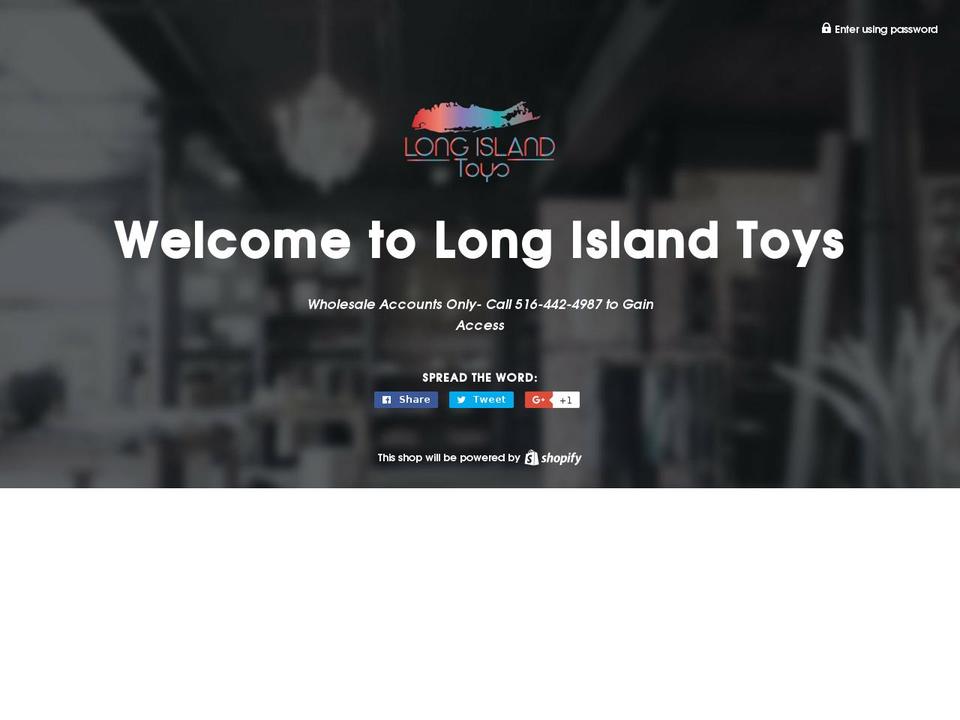 longislandtoys.com — Shopify storefront screenshot