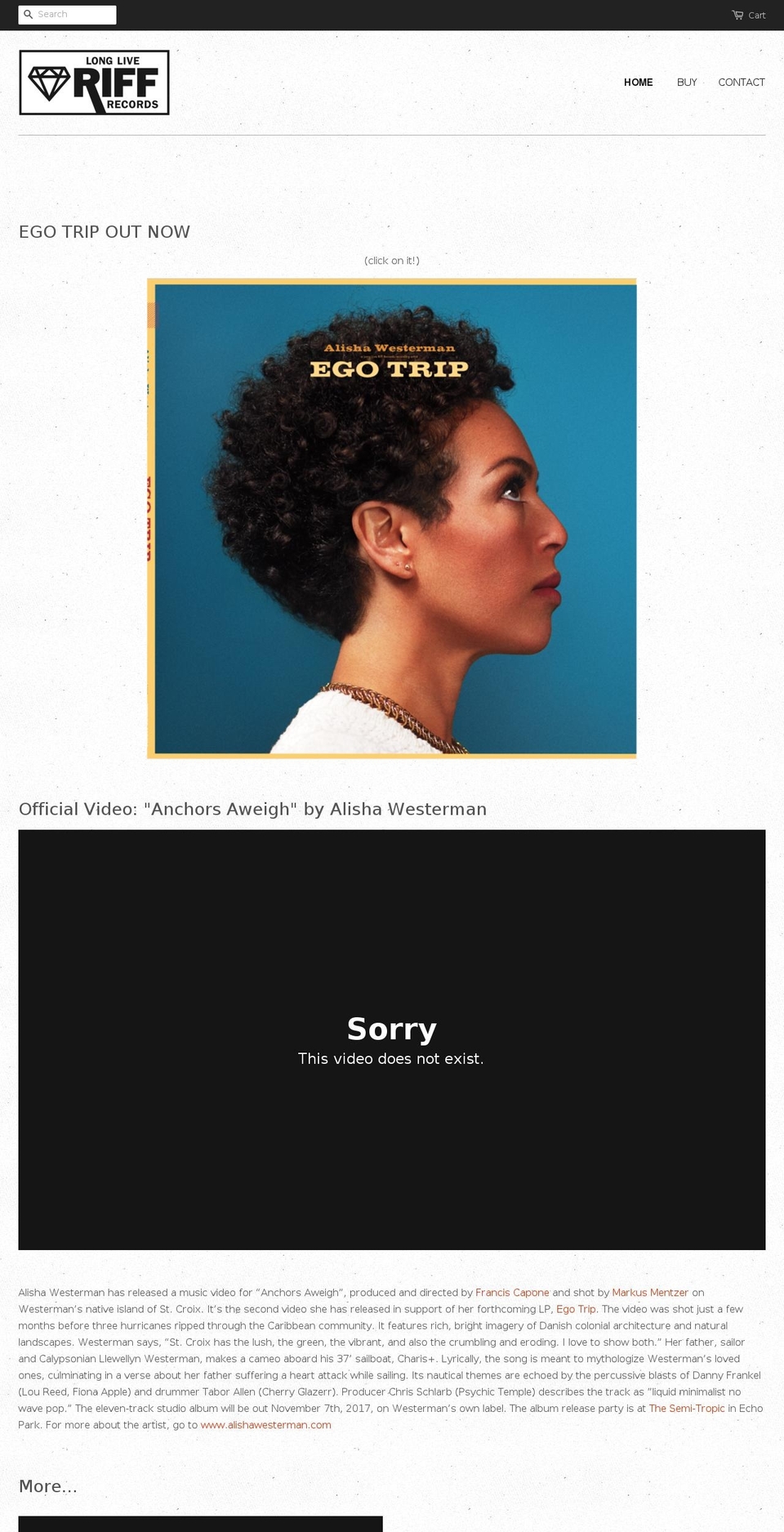 longliveriff.com — Shopify storefront screenshot