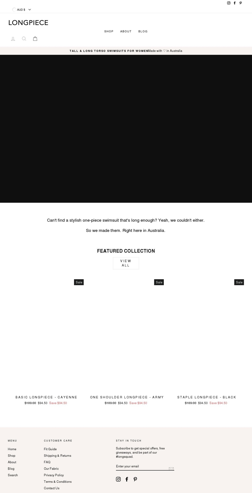 longpiece.com shopify website screenshot