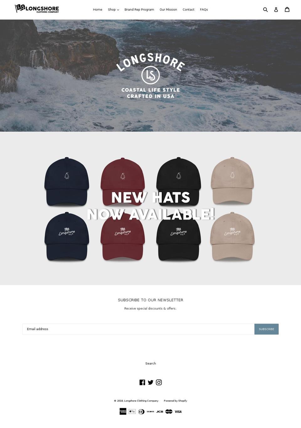longshoreusa.com — Shopify storefront screenshot