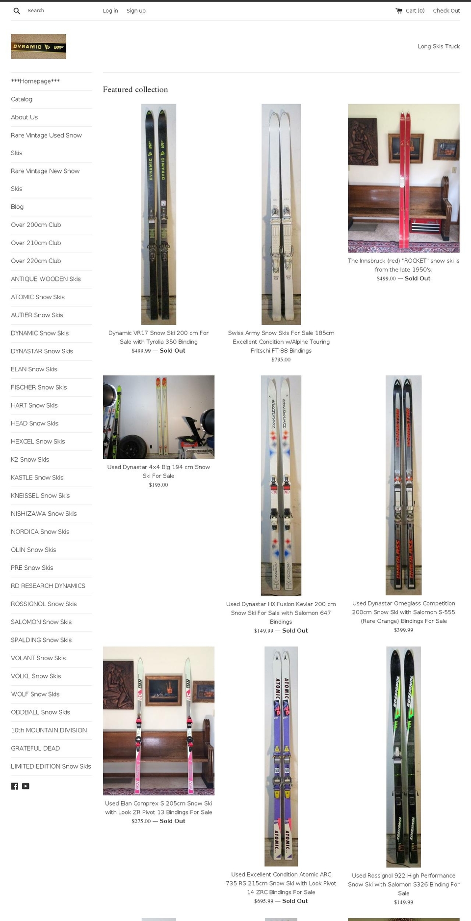longskistruck.com shopify website screenshot
