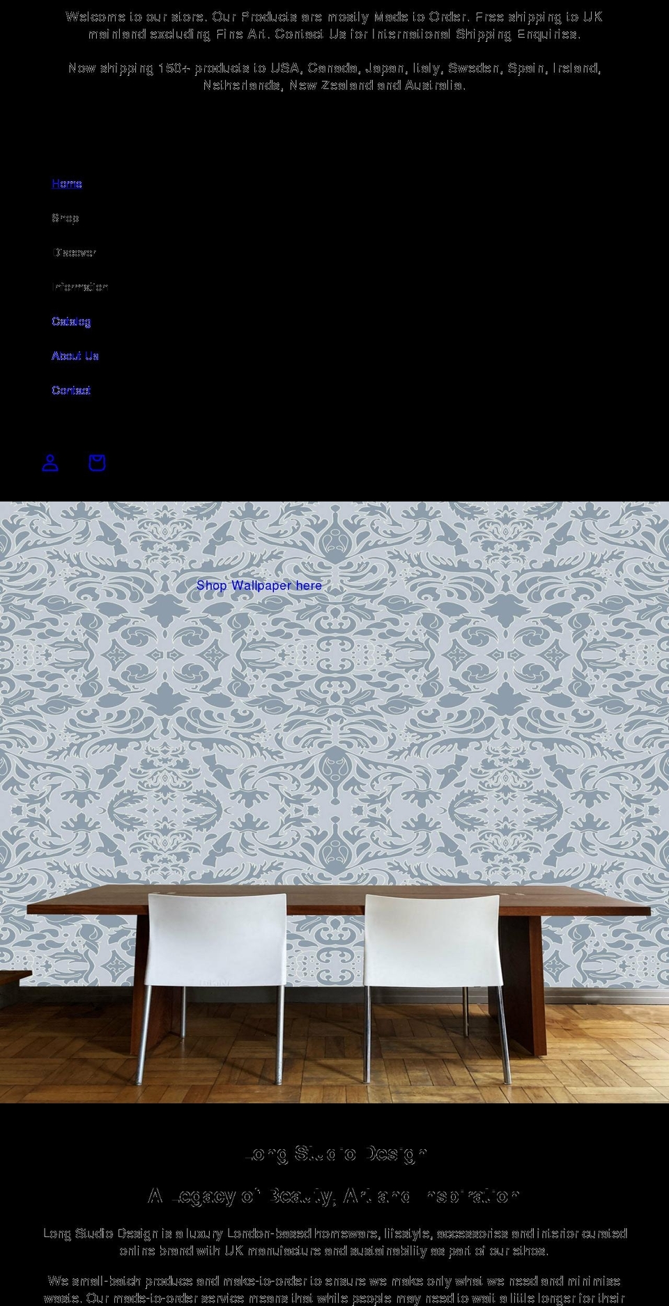 longstudiodesign.com shopify website screenshot