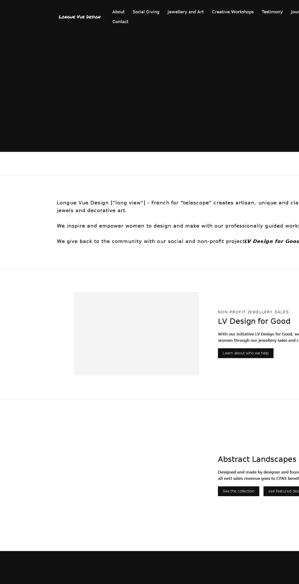 longuevuedesign.com — Shopify storefront screenshot