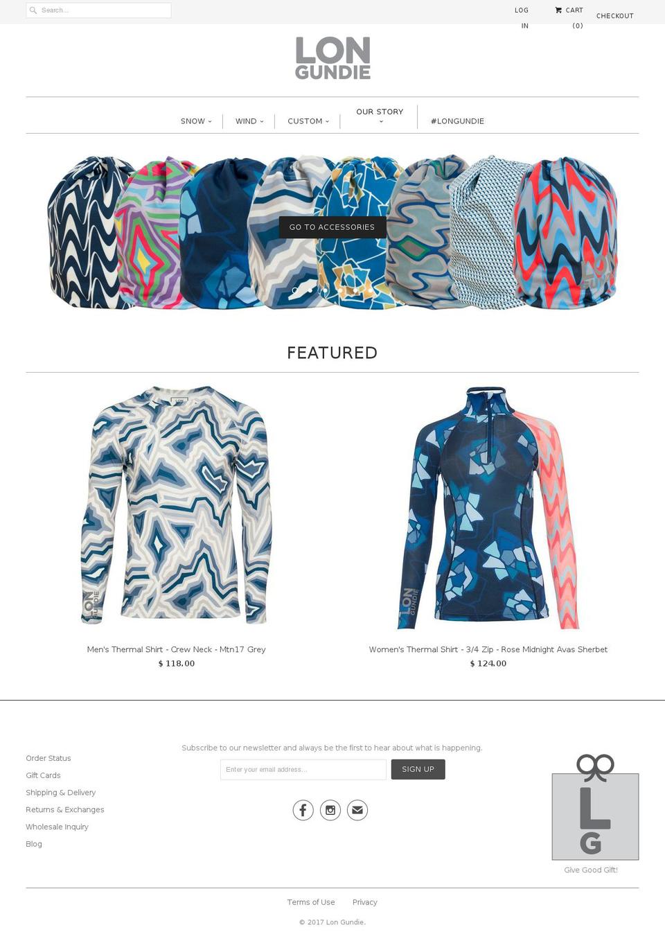 longunde.com shopify website screenshot