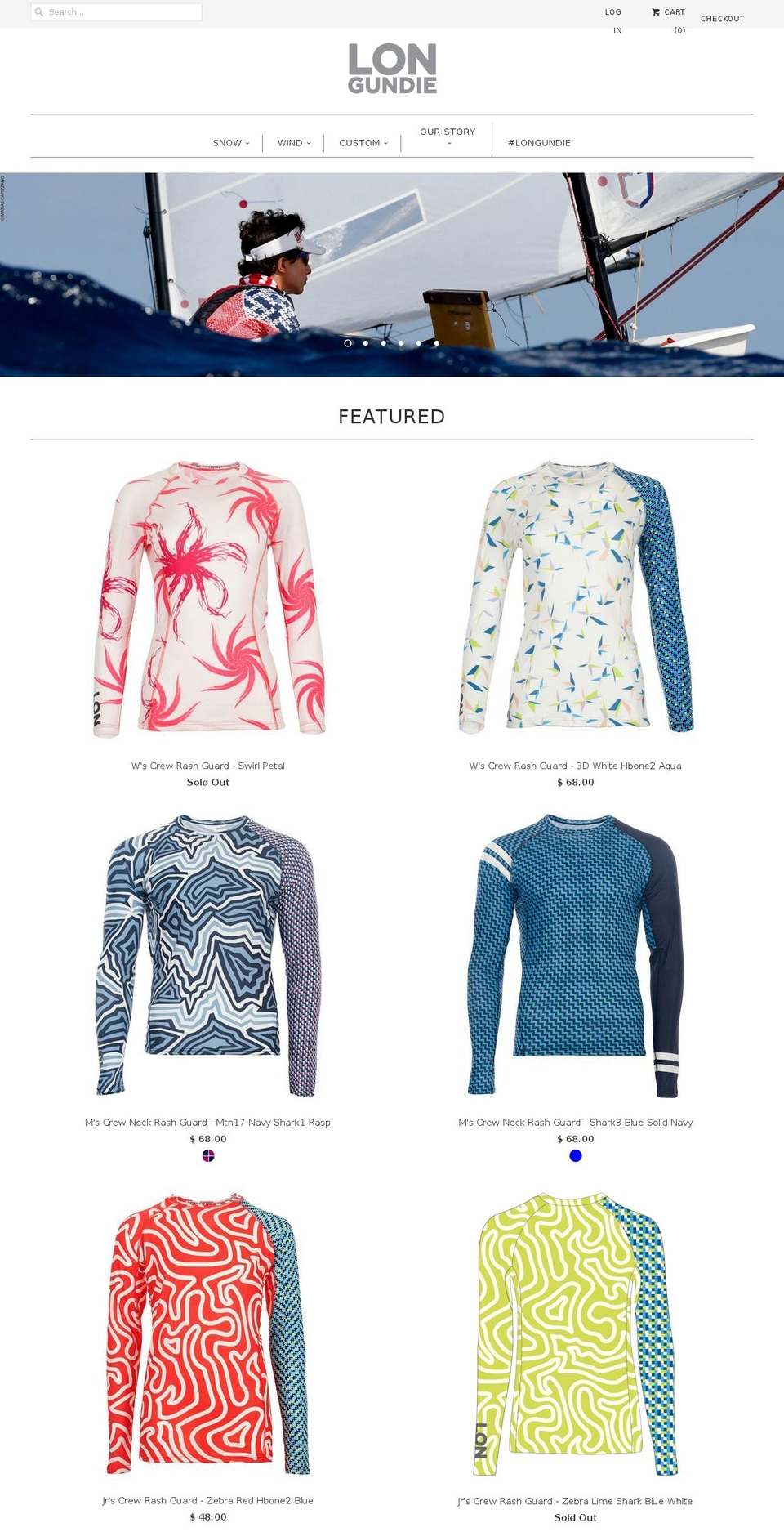 longundie.com shopify website screenshot