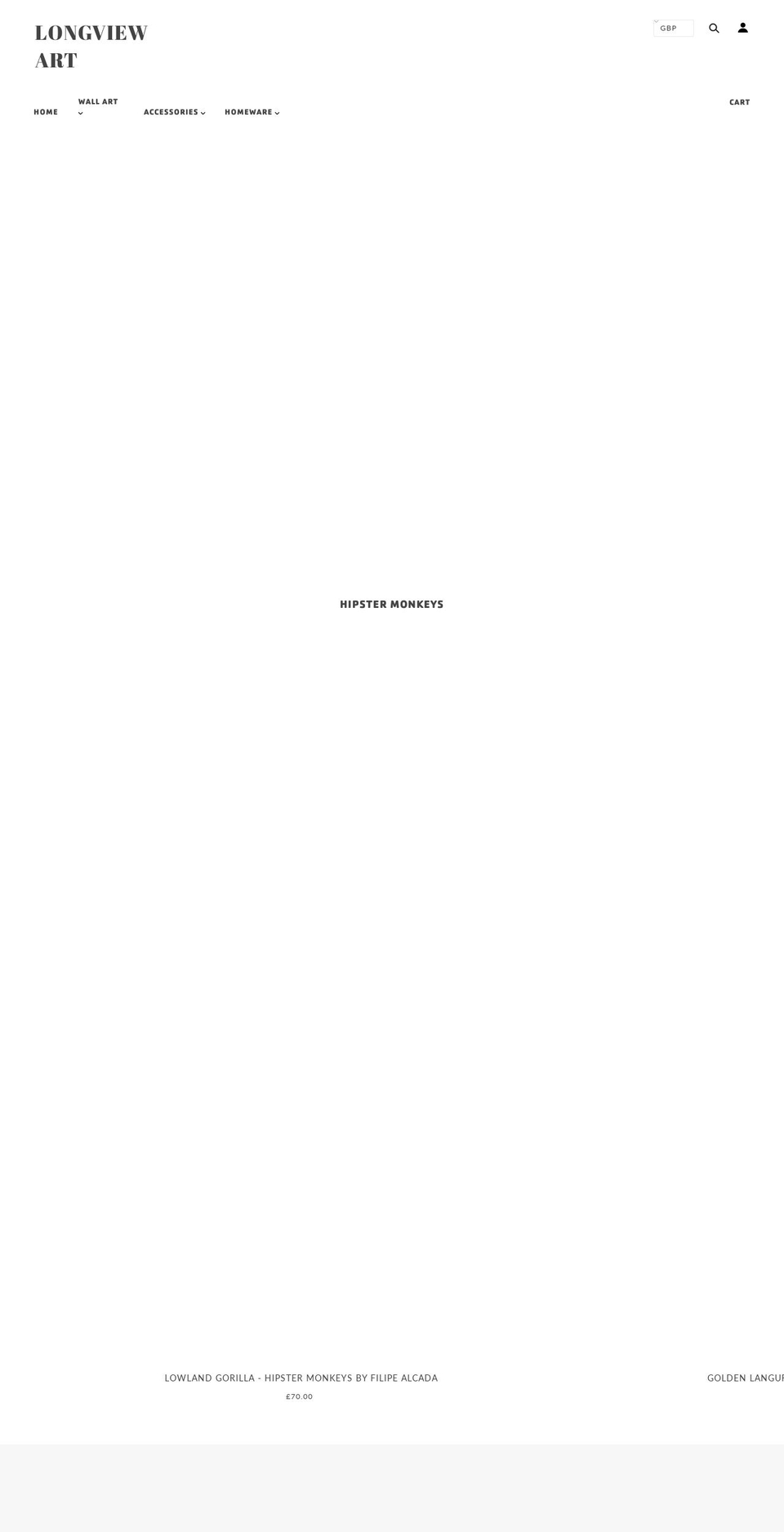 longviewart.com — Shopify storefront screenshot