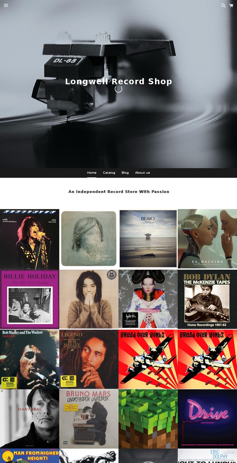 longwellrecords.com shopify website screenshot