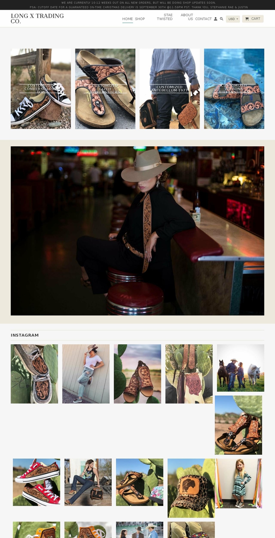 longxtradingco.com shopify website screenshot