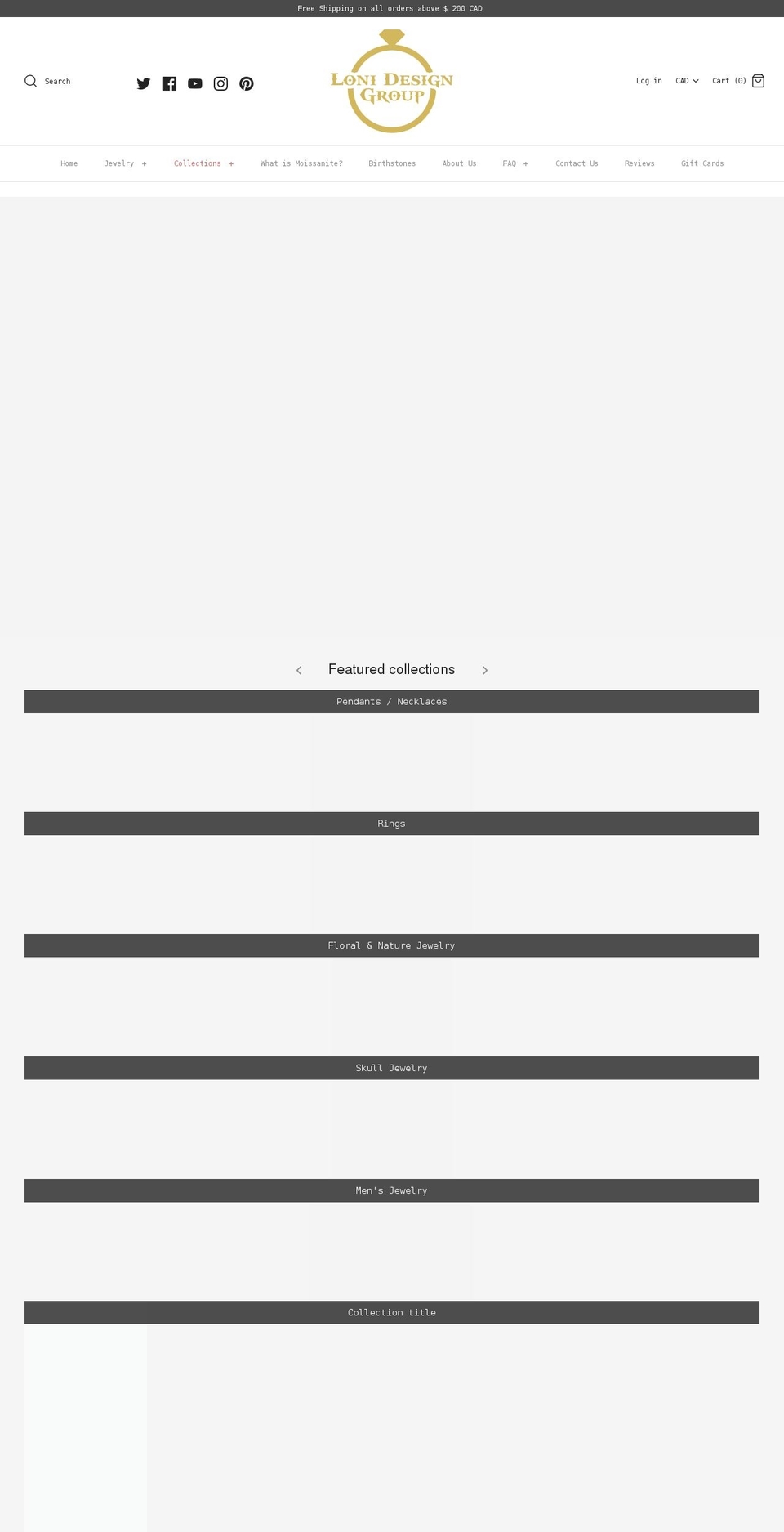 lonidesigngroup.com shopify website screenshot