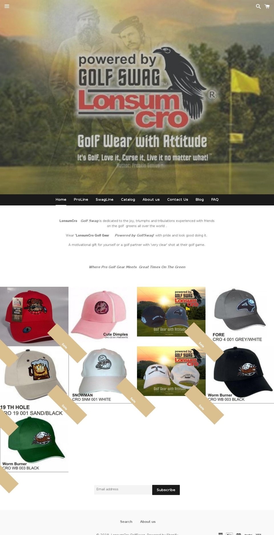 lonsumcro.com — Shopify storefront screenshot