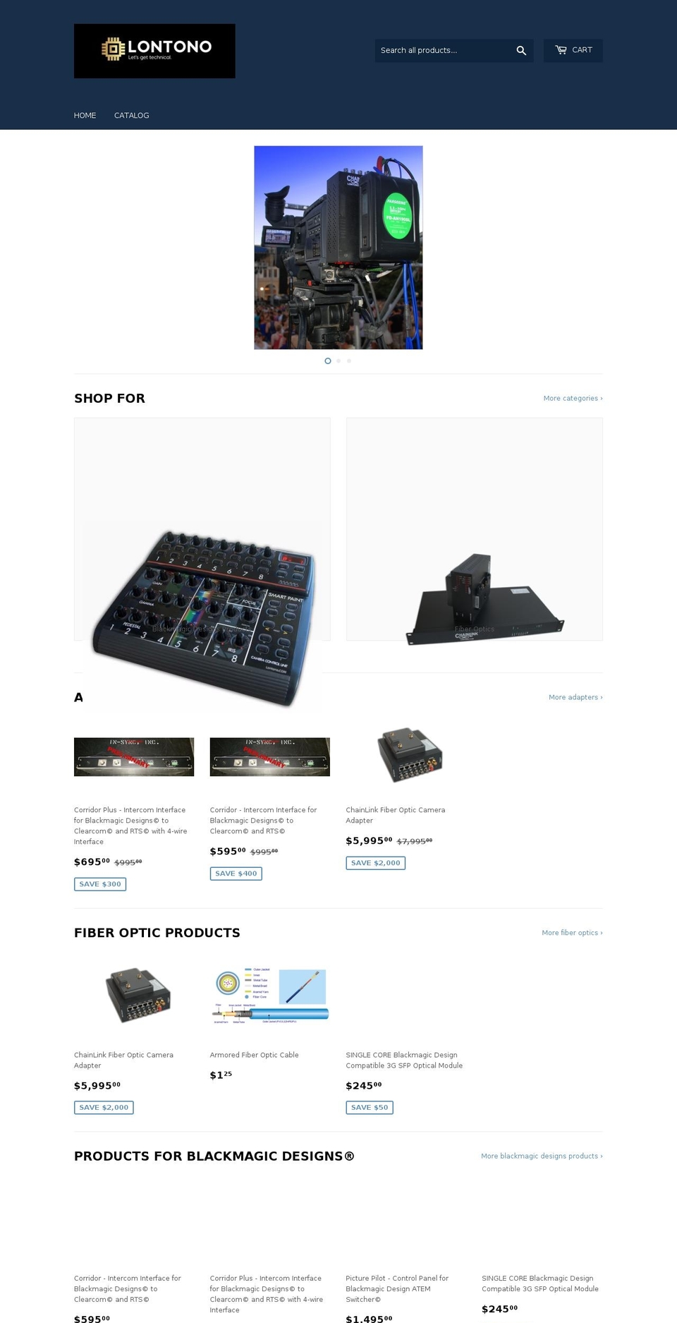lontono.com shopify website screenshot