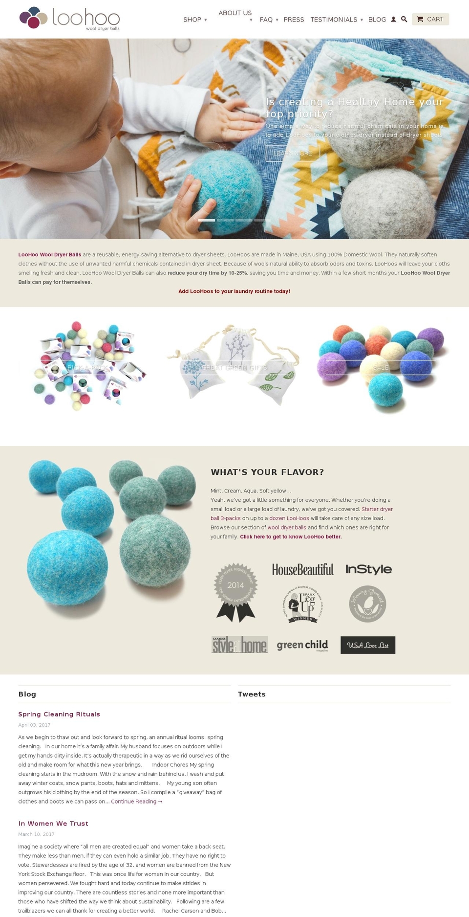 loo-hoo.com shopify website screenshot