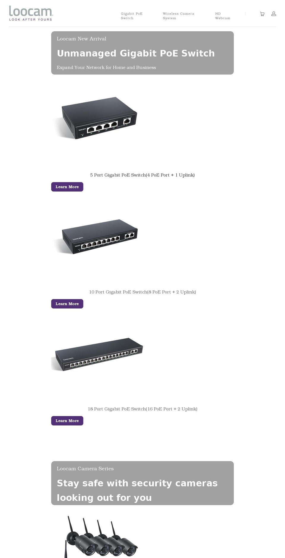 loocam.com shopify website screenshot