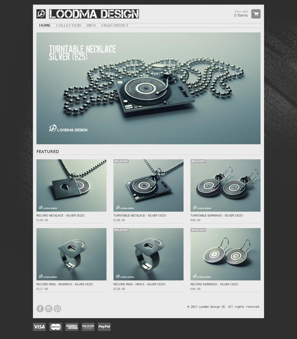 loodmadesign.com shopify website screenshot