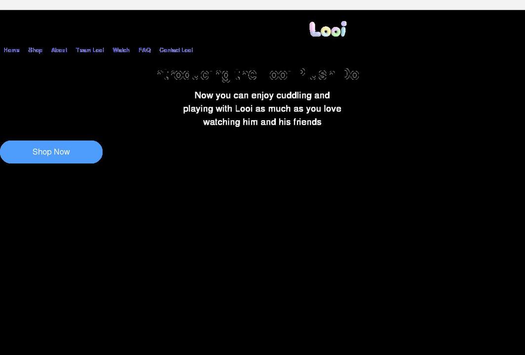 Dev Shopify theme site example looi.tv