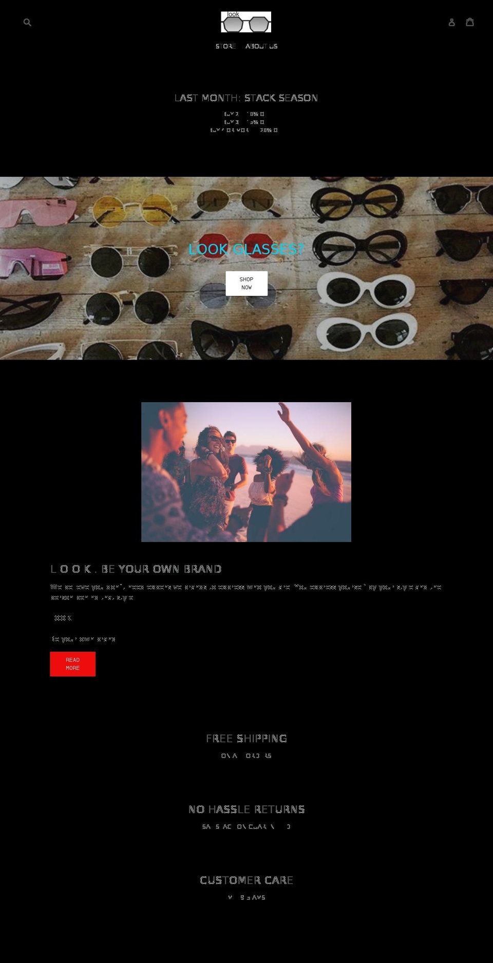 look-glasses.com shopify website screenshot