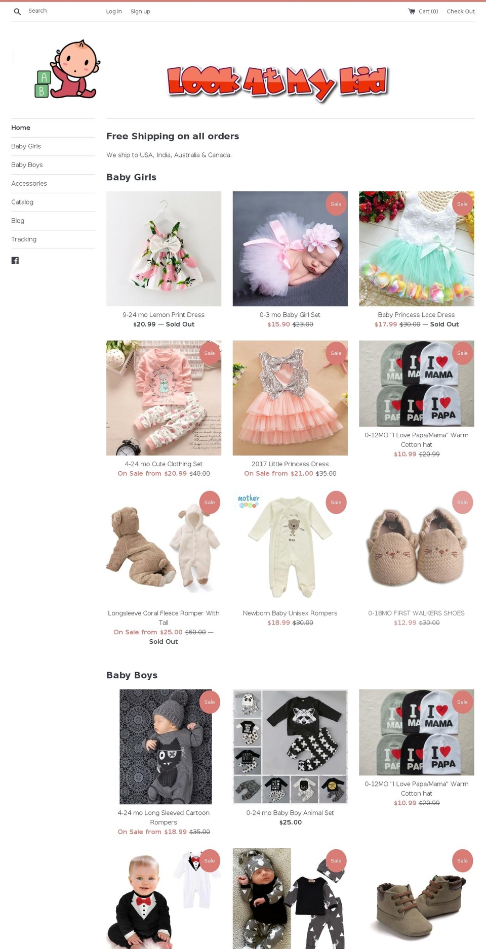 lookatmykid.com shopify website screenshot