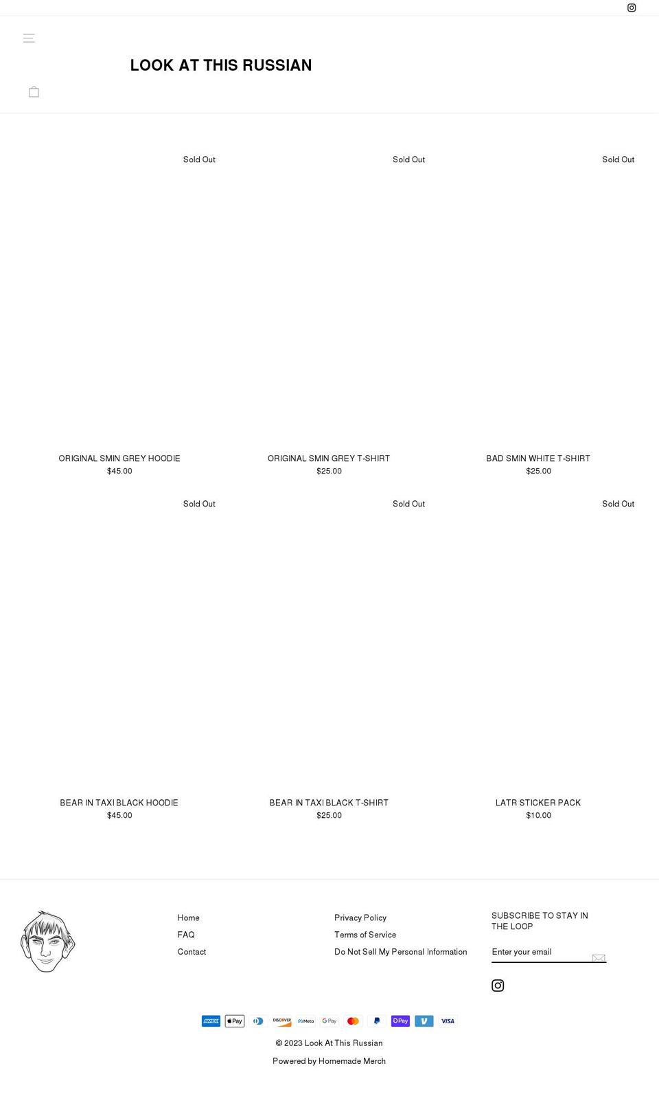 lookatthisrussian.com shopify website screenshot