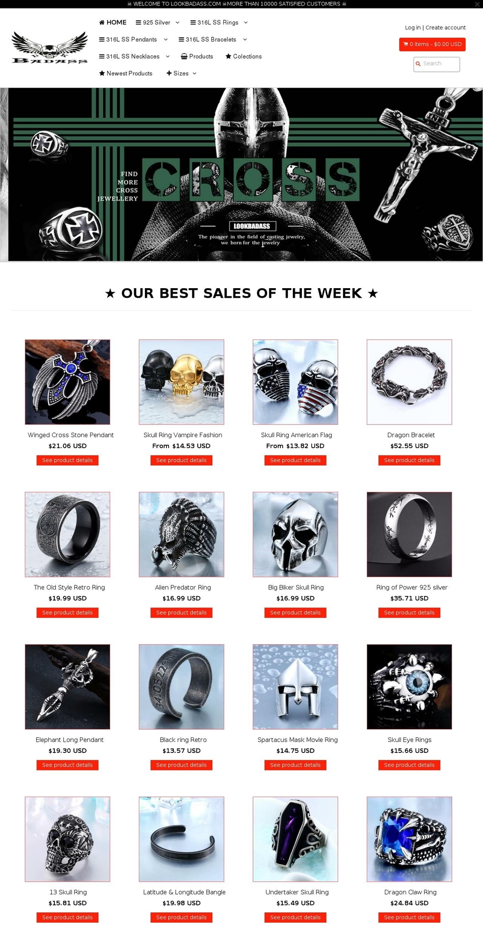 lookbadass.com — Shopify storefront screenshot