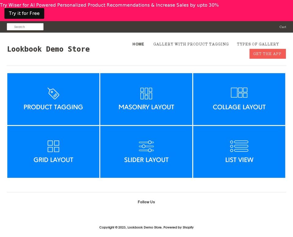 lookbook-demo-store.myshopify.com shopify website screenshot