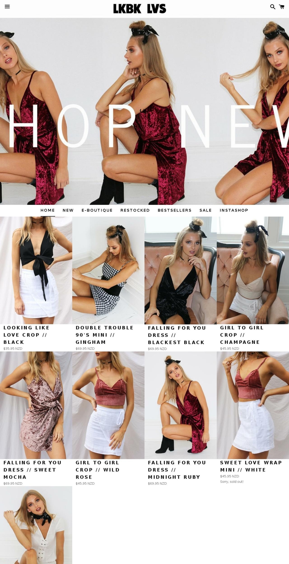 lookbookloves.com shopify website screenshot