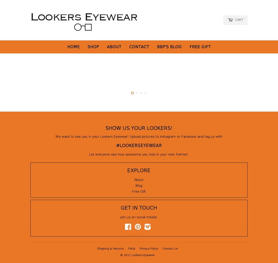 lookerseyewear.com shopify website screenshot