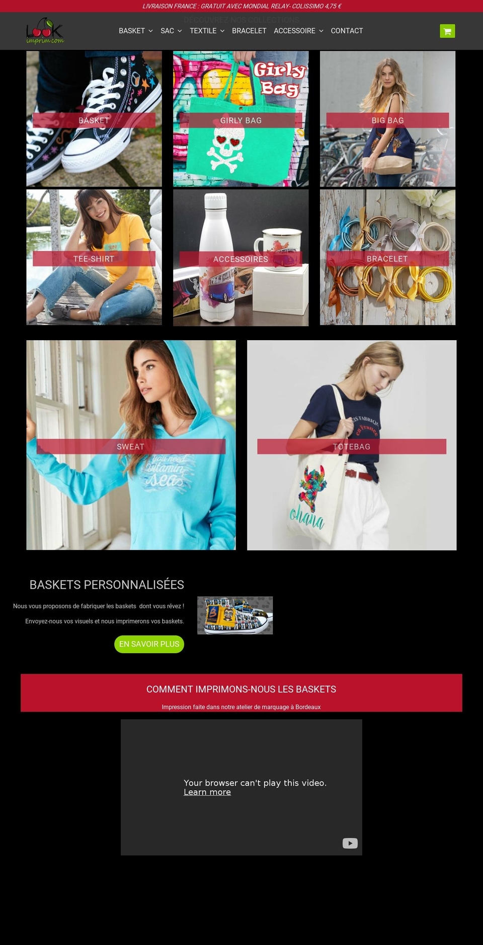 lookimprim.com — Shopify storefront screenshot