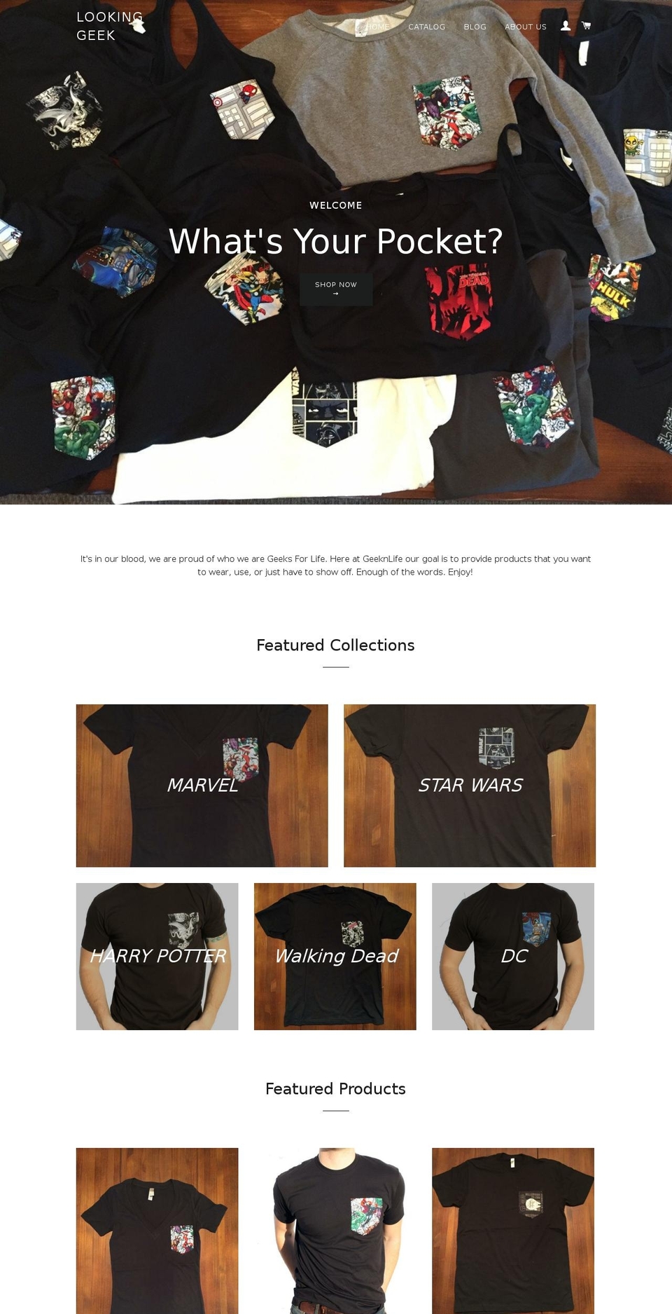 lookinggeek.com — Shopify storefront screenshot