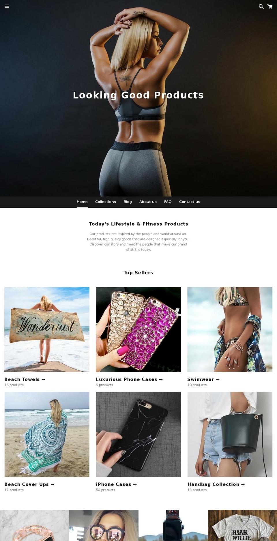 lookinggoodproducts.com — Shopify storefront screenshot