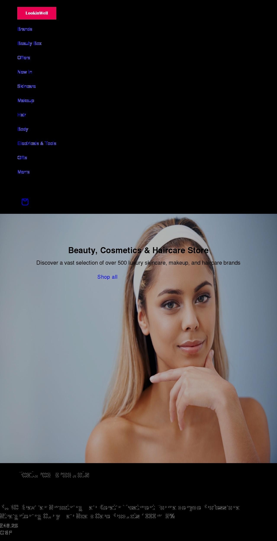 lookinwell.com shopify website screenshot