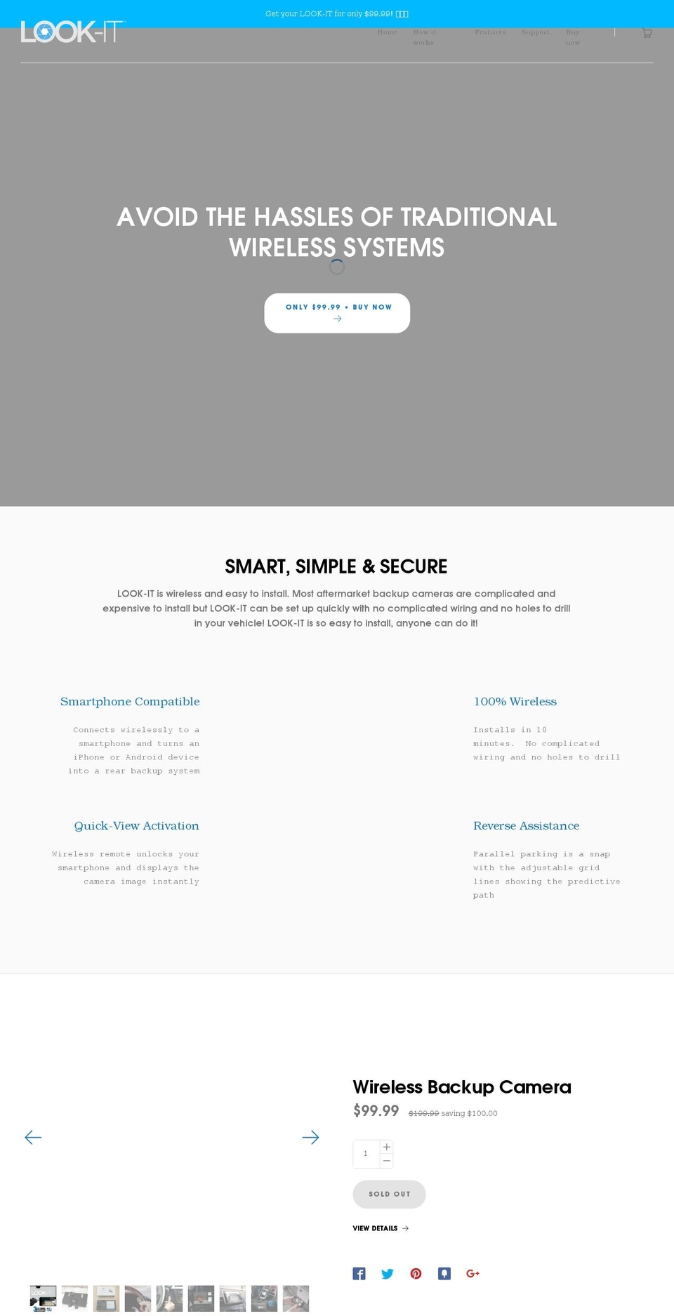 lookitcam.com shopify website screenshot