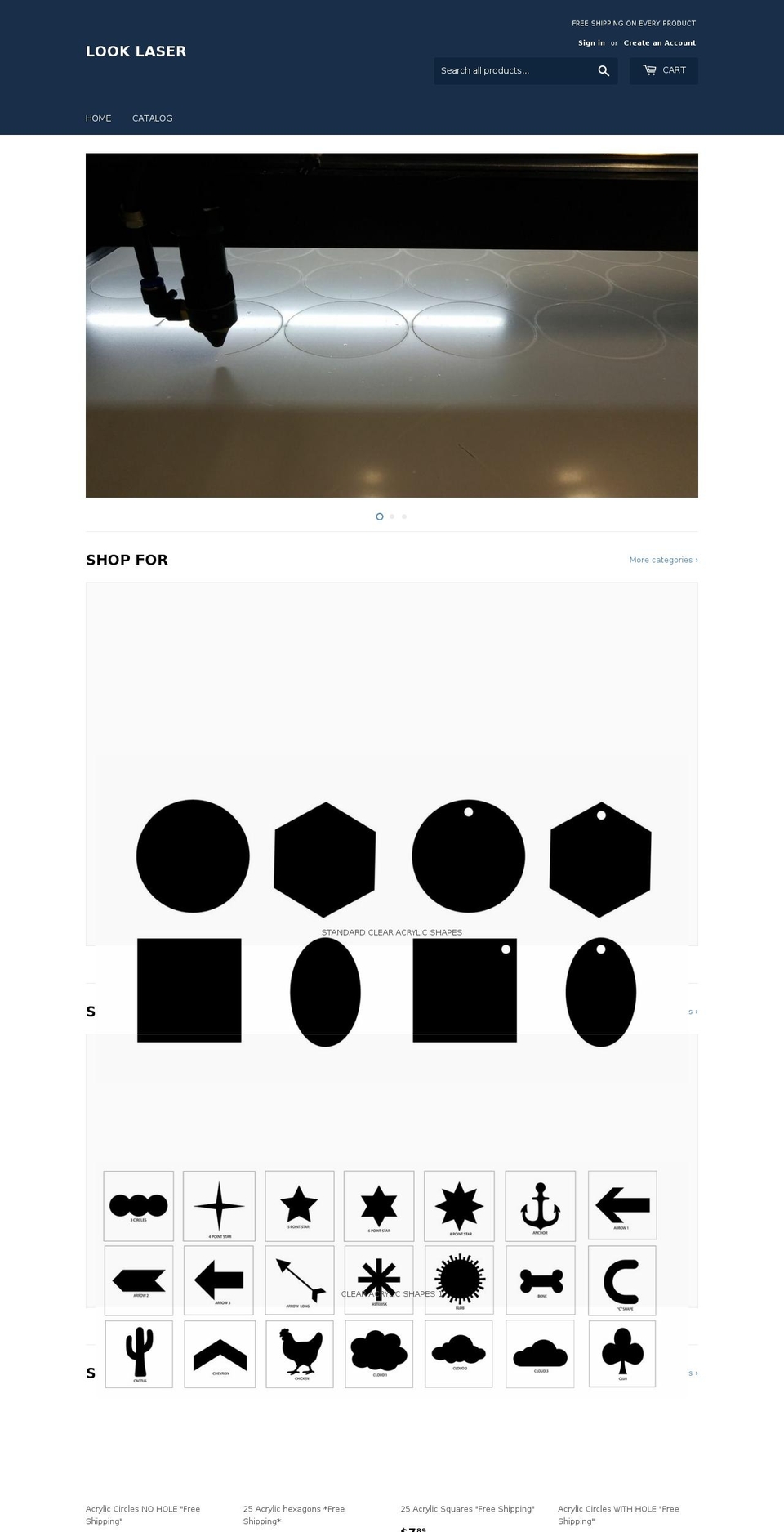 looklaser.com — Shopify storefront screenshot