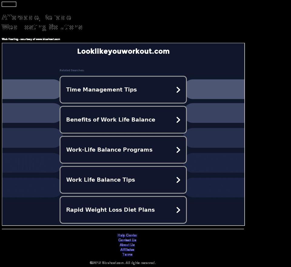 looklikeyouworkout.com — Shopify storefront screenshot