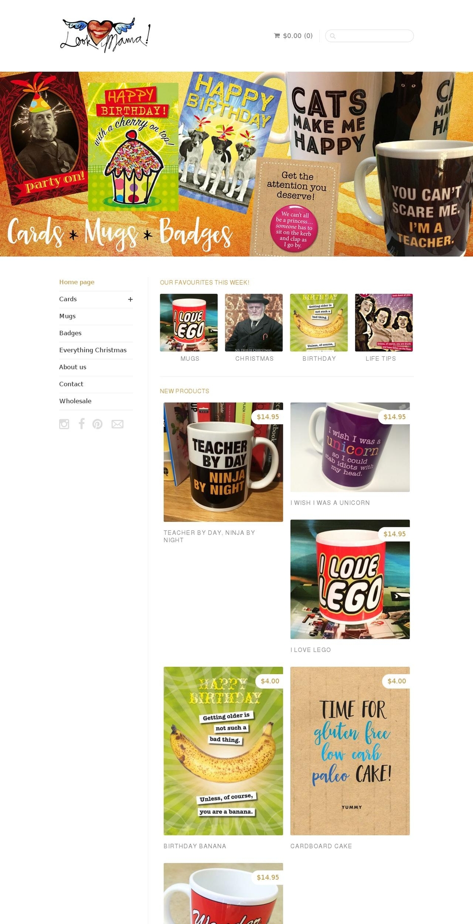 lookmama.com.au shopify website screenshot