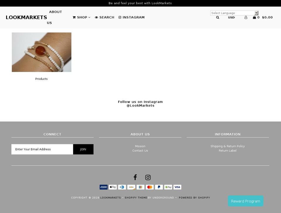 lookmarkets.com — Shopify storefront screenshot