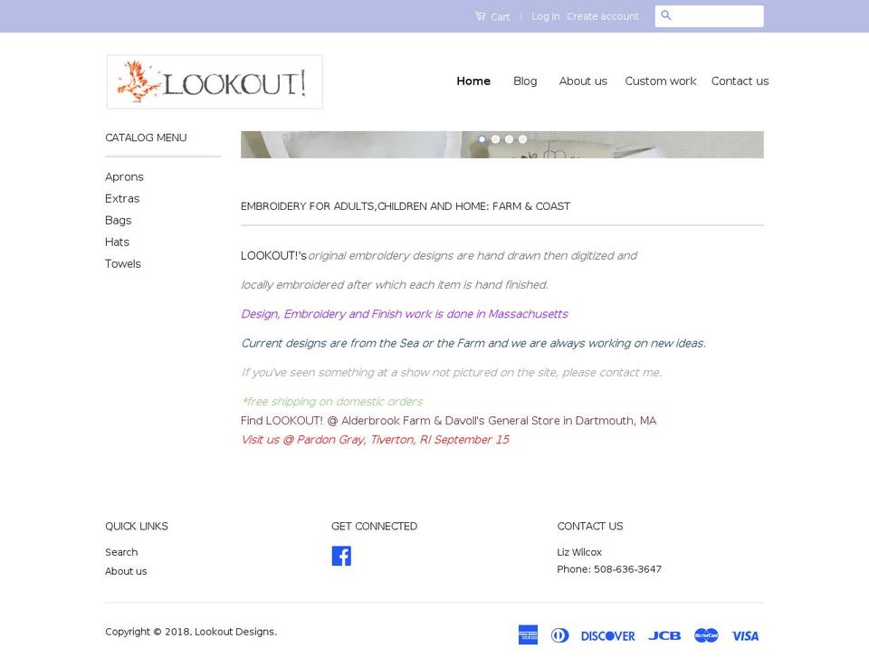 lookout-designs.com — Shopify storefront screenshot