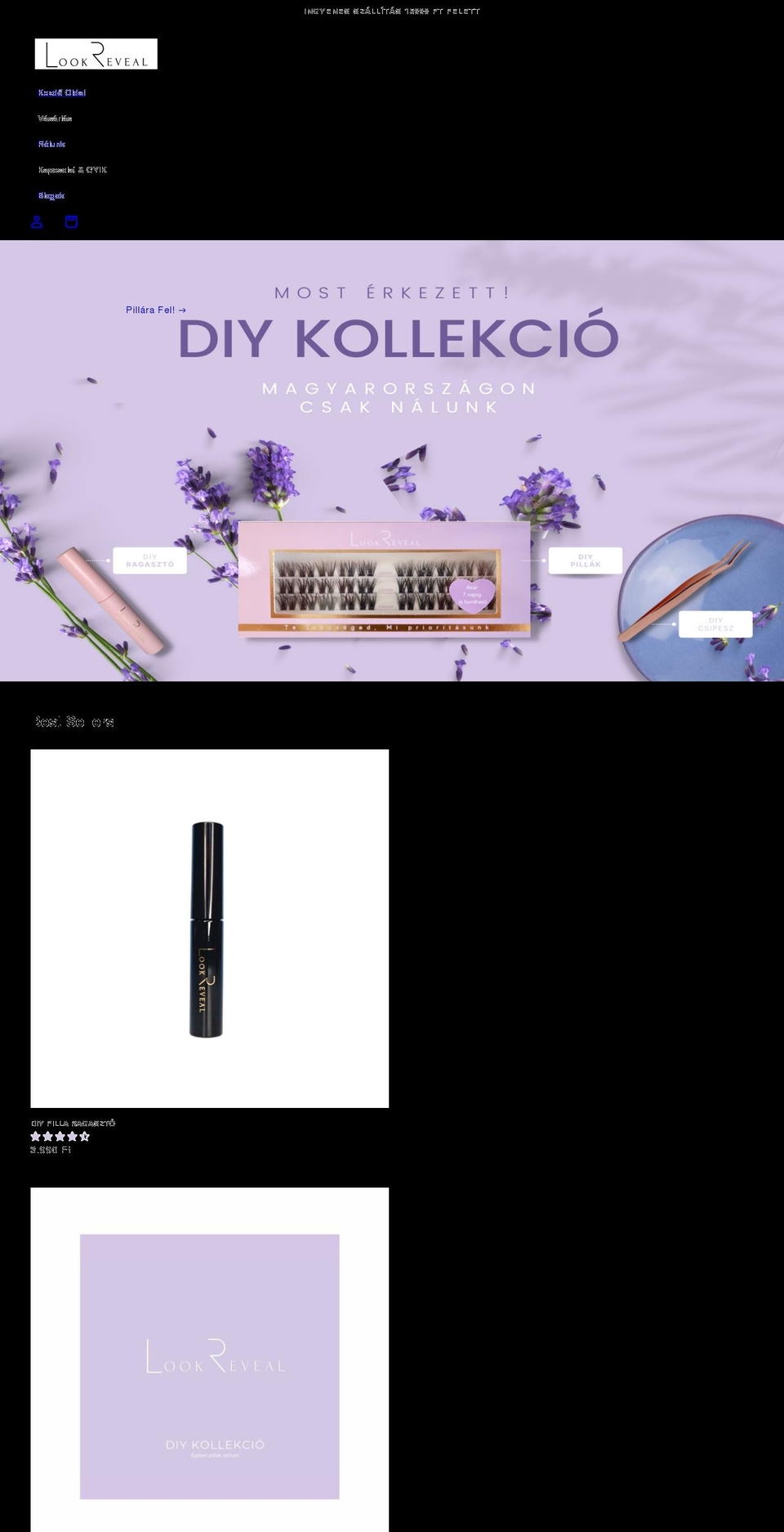 lookreveal.com shopify website screenshot