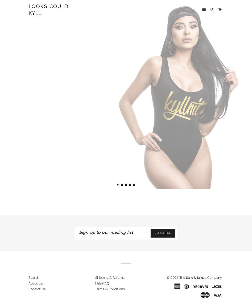 lookscouldkyll.com shopify website screenshot